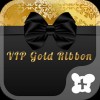 VIP GOLD RIBBON-ゴージャスな壁紙・アイコン- [+]HOME by Ateam