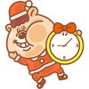 クマタン-クリスマス時計ウィジェット-無料 NOSInc.