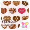 チョコレートハート-無料着せ替えアプリ [+]HOME by Ateam