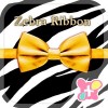 Zebra Ribbon-無料着せ替えアプリ [+]HOME by Ateam