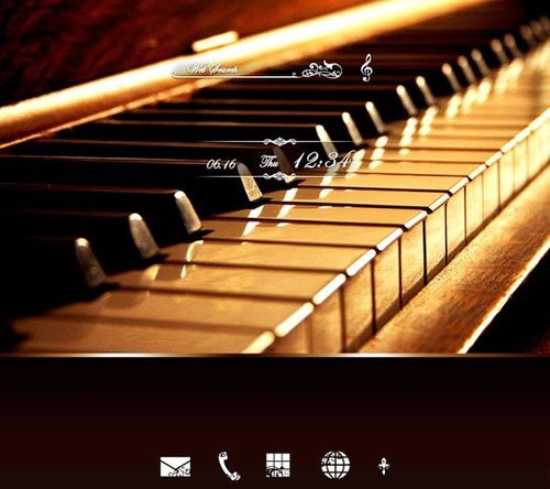 クラシック ピアノ 壁紙きせかえ Home By Ateam アプリクエスト Android アプクエ