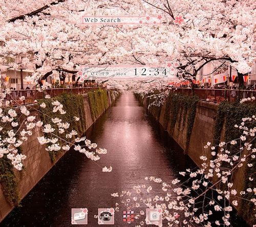 花壁紙アイコン 桜のアーチ 無料 Home By Ateam アプリクエスト Android アプクエ