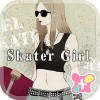 壁紙無料-Girl skater-かわいいきせかえ・アイコン [+]HOME by Ateam