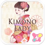 壁紙無料-Kimono Lady-かわいいきせかえ・アイコン [+]HOME by Ateam