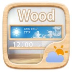 Wood GO Weather Widget
Theme GOLauncher EX