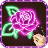 Draw Glow Flower Draw apps for free