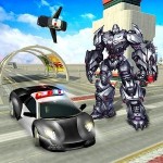 警察 車 トランス ロボット ウォーズ Evolution Game: 3D Simulator
