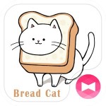 かわいい 壁紙アイコン 食パン猫ちゃん 無料 +HOME by Ateam
